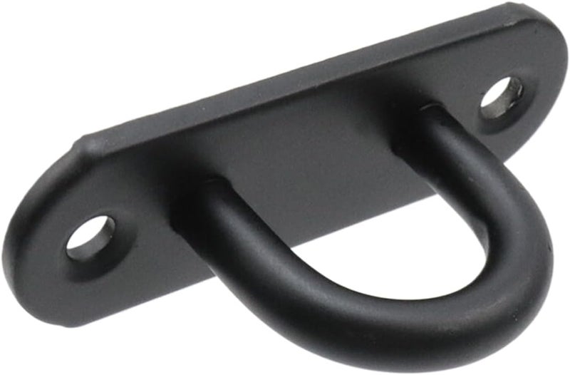 Dnyta 8pcs Stainless Steel Ceiling Hook Pad Eye Plate Black Hooks for Ceiling Hooks Heavy Duty for Swing Hanging Outdoor or Indoor Activity (Black Large) - Image 3